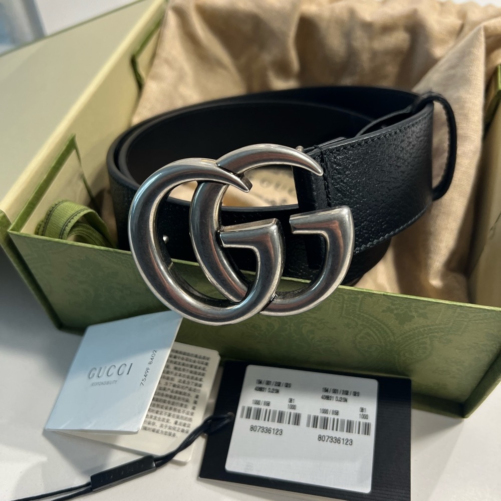 Silver Gucci Belt